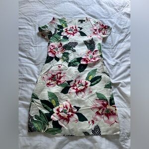 Banana Republic White Floral Mini Dress